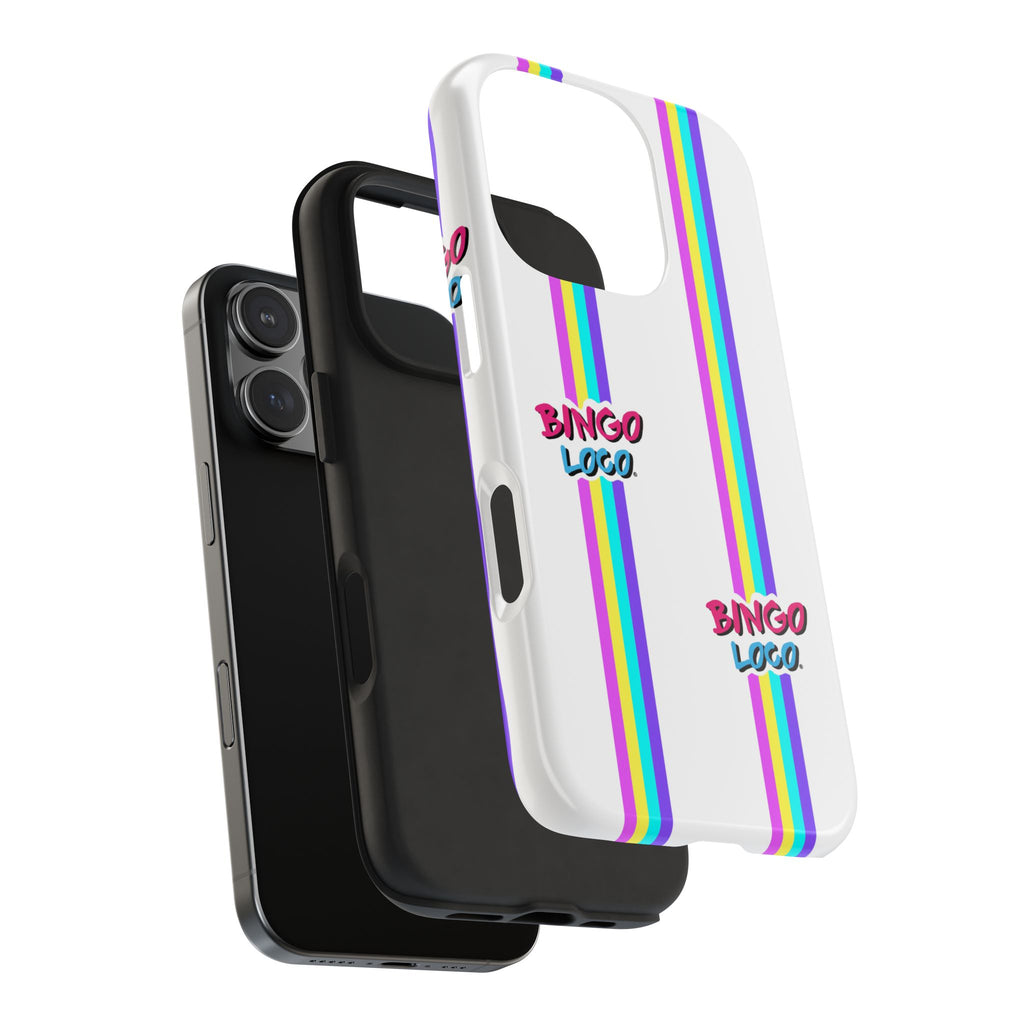 Bingo Loco Rainbow Stripes Tough Phone Case