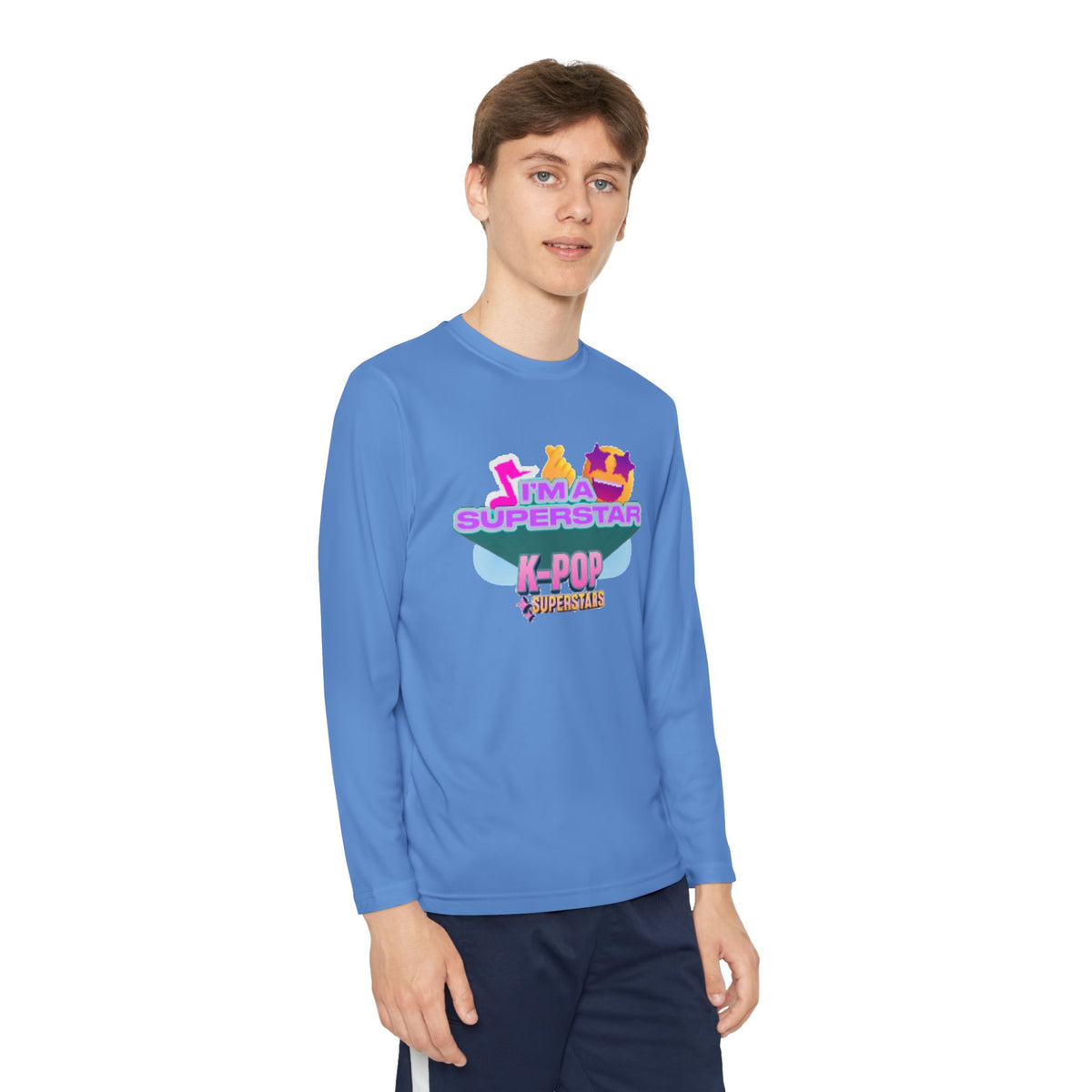 Youth Long Sleeve Tee — "I'M A SUPERSTAR" K-Pop Fan Shirt