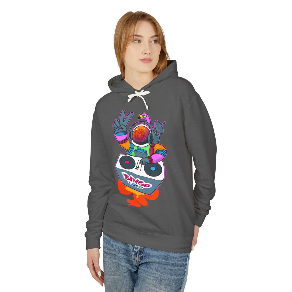 Astronaut DJ Hoodie — Colorful Space DJ Graphic Pullover