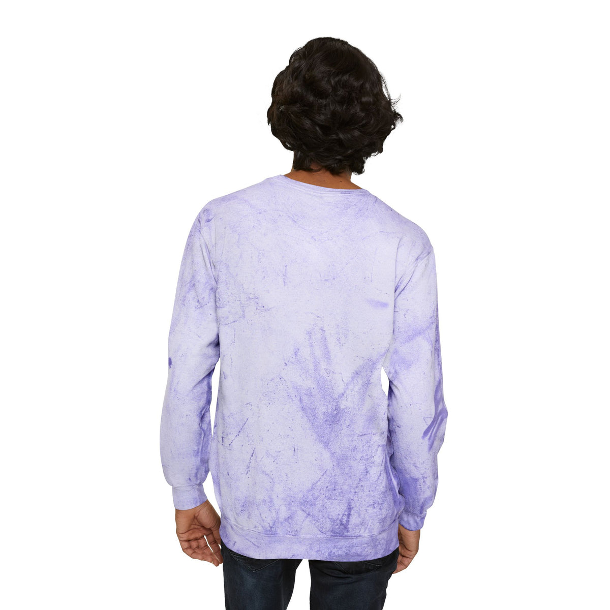 Color Blast Crewneck Sweatshirt — Logo Tie-Dye Design