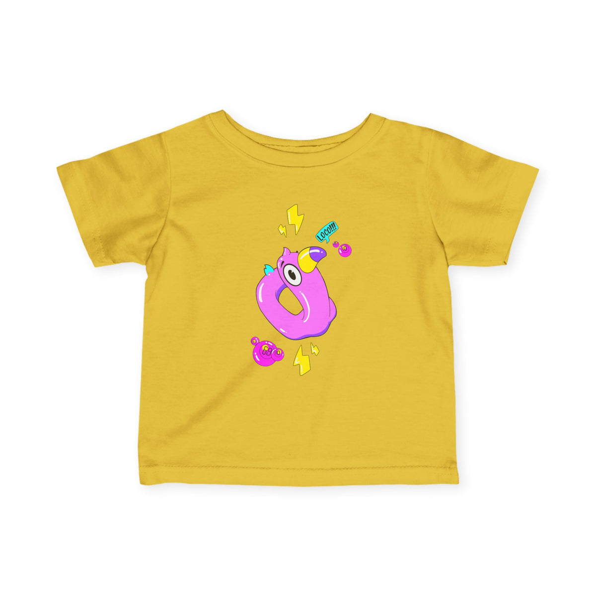 Infant Tee — Playful Pink Monster Graphic Baby Shirt