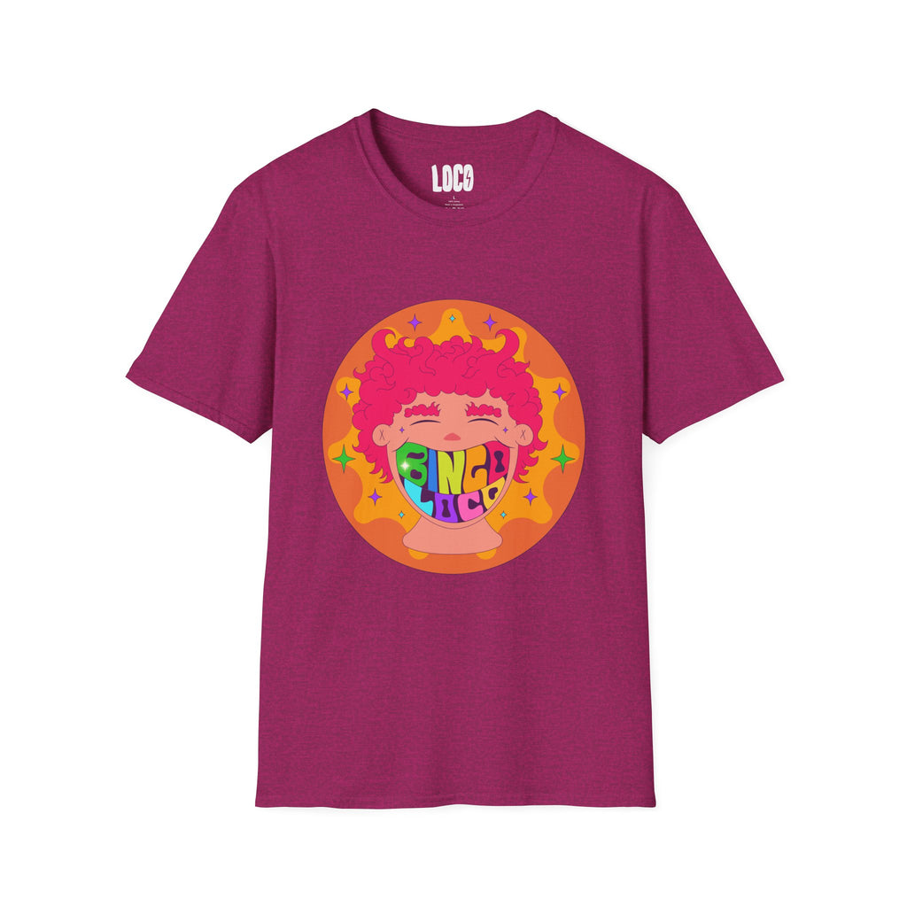 Good Vibes Colorful Peace Sign Graphic T-Shirt