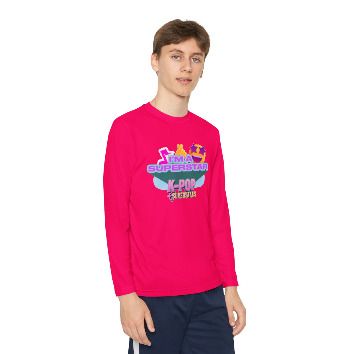 Youth Long Sleeve Tee — "I'M A SUPERSTAR" K-Pop Fan Shirt