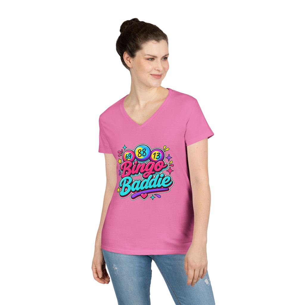 Bingo Baddie Ladies' V-Neck T-Shirt