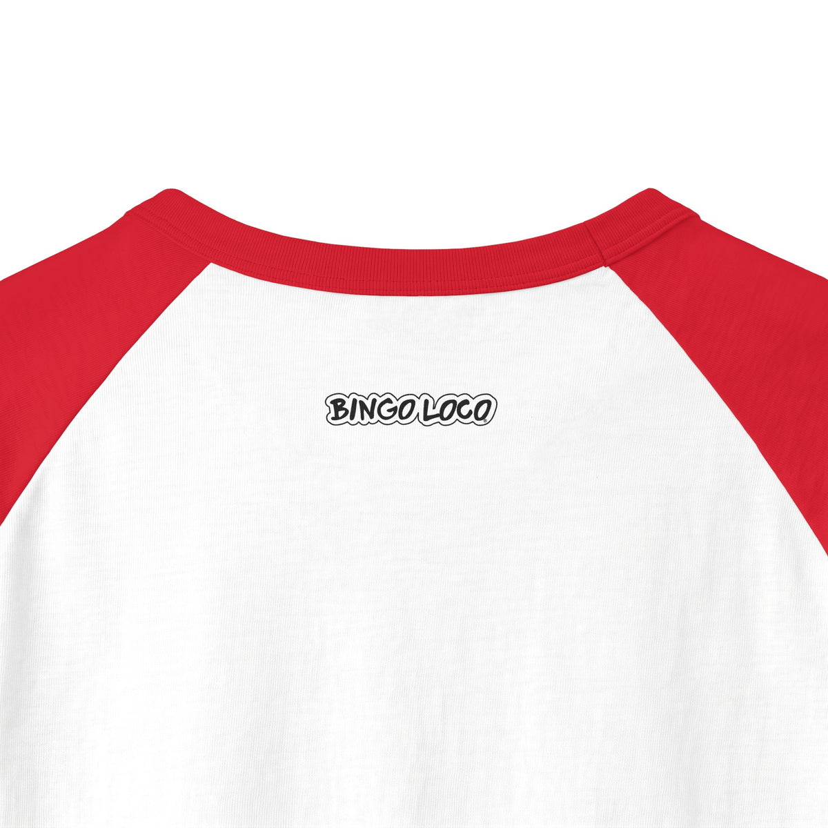 Bingo Loco Raglan Tee — Casual 3/4 Sleeve Baseball Shirt for Bingo Fans