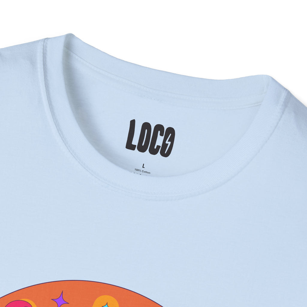 Good Vibes Colorful Peace Sign Graphic T-Shirt