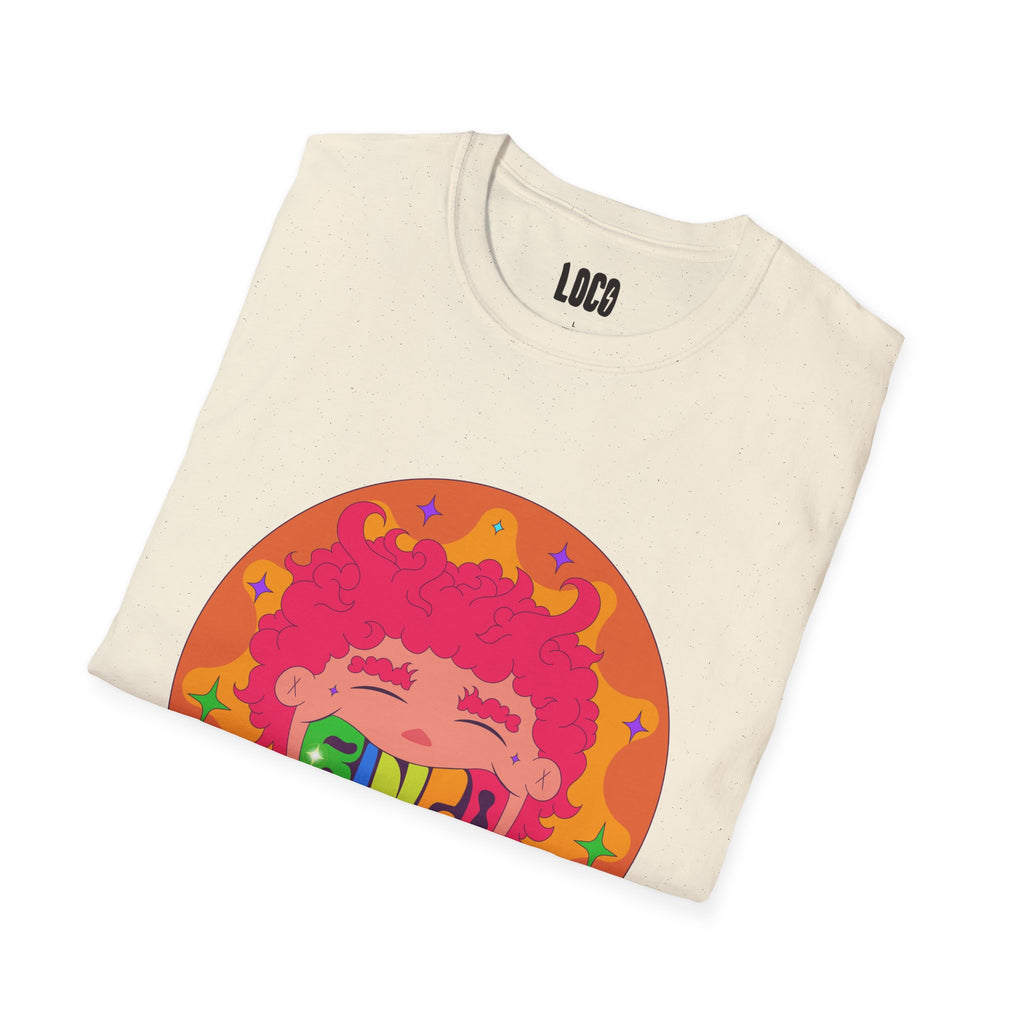 Good Vibes Colorful Peace Sign Graphic T-Shirt