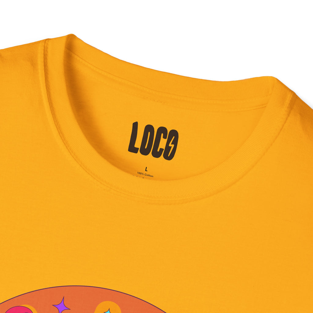 Good Vibes Colorful Peace Sign Graphic T-Shirt