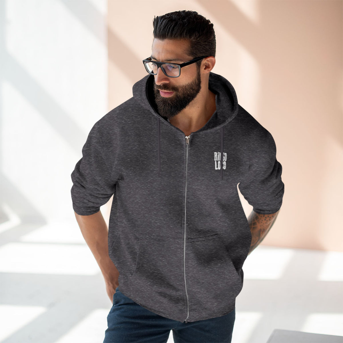 Retro Jukebox Zip Hoodie — Colorful Music Graphic Hoodie