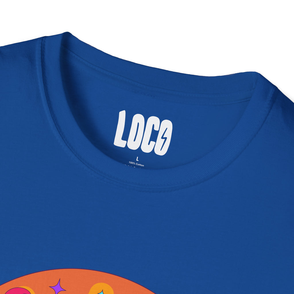 Good Vibes Colorful Peace Sign Graphic T-Shirt