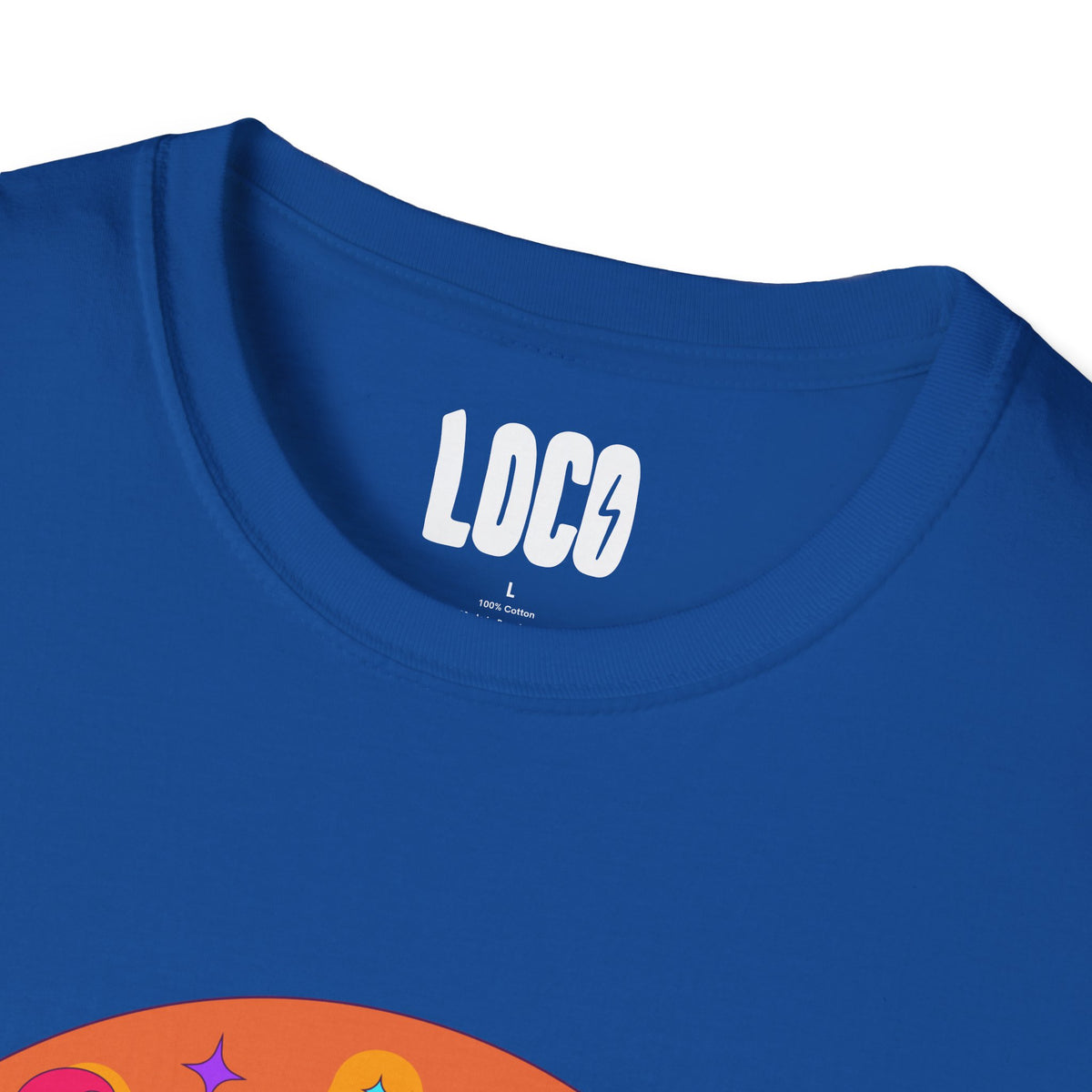 Good Vibes Colorful Peace Sign Graphic T-Shirt