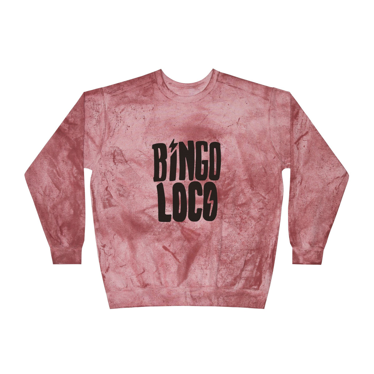 Color Blast Crewneck Sweatshirt — Logo Tie-Dye Design