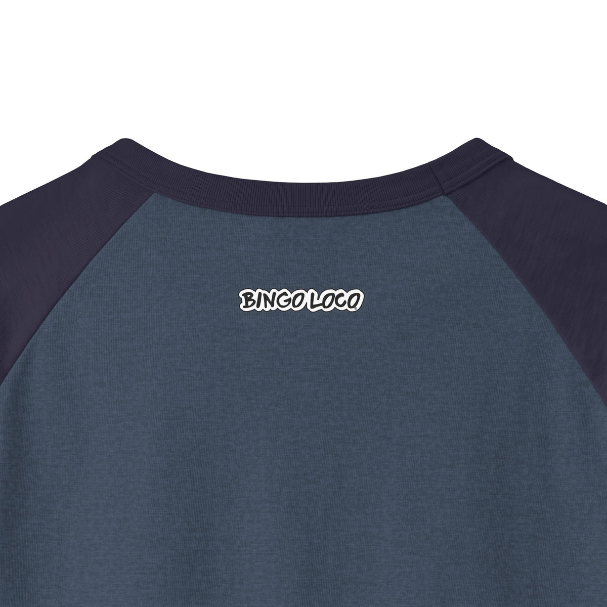 Bingo Loco Raglan Tee — Casual 3/4 Sleeve Baseball Shirt for Bingo Fans
