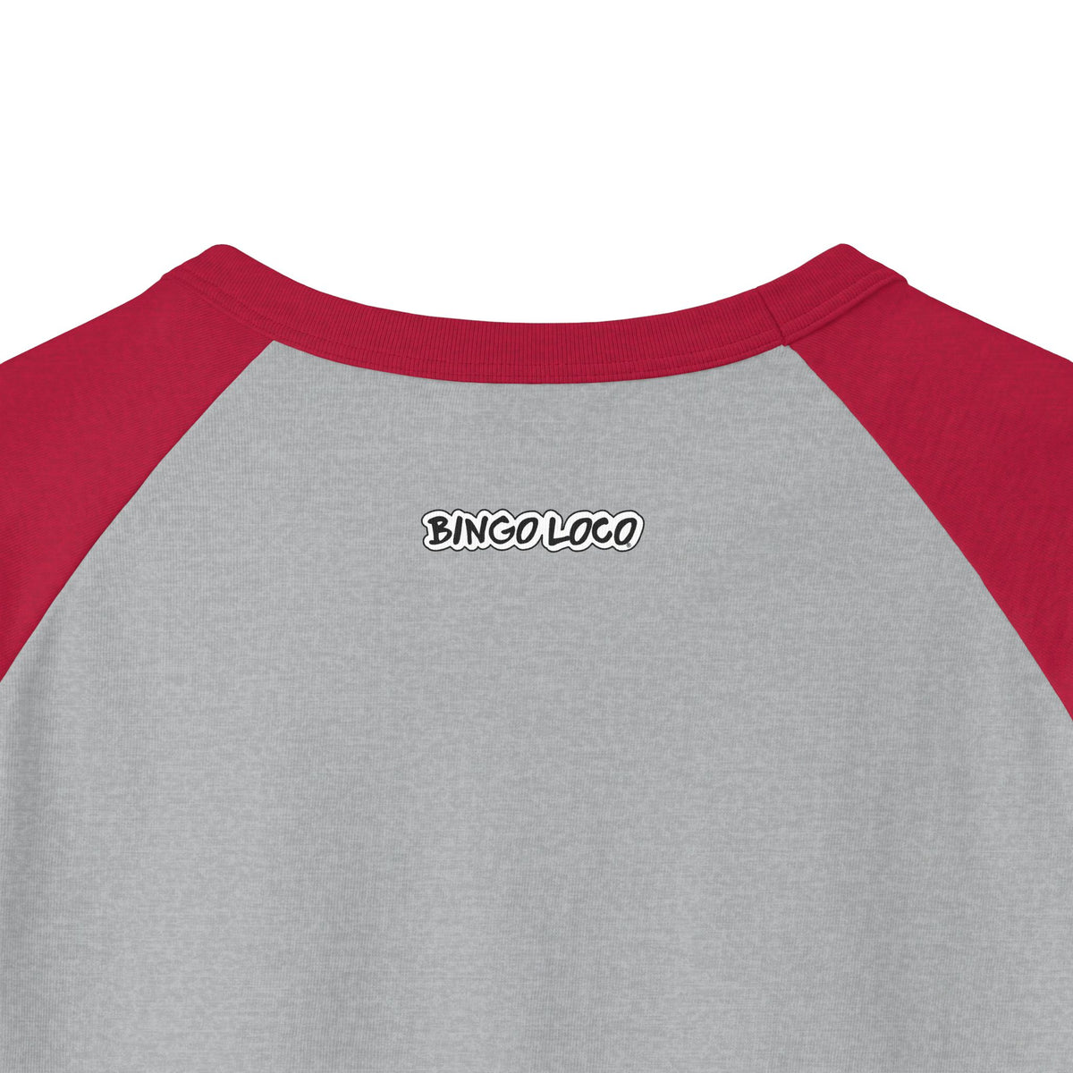 Bingo Loco Raglan Tee — Casual 3/4 Sleeve Baseball Shirt for Bingo Fans