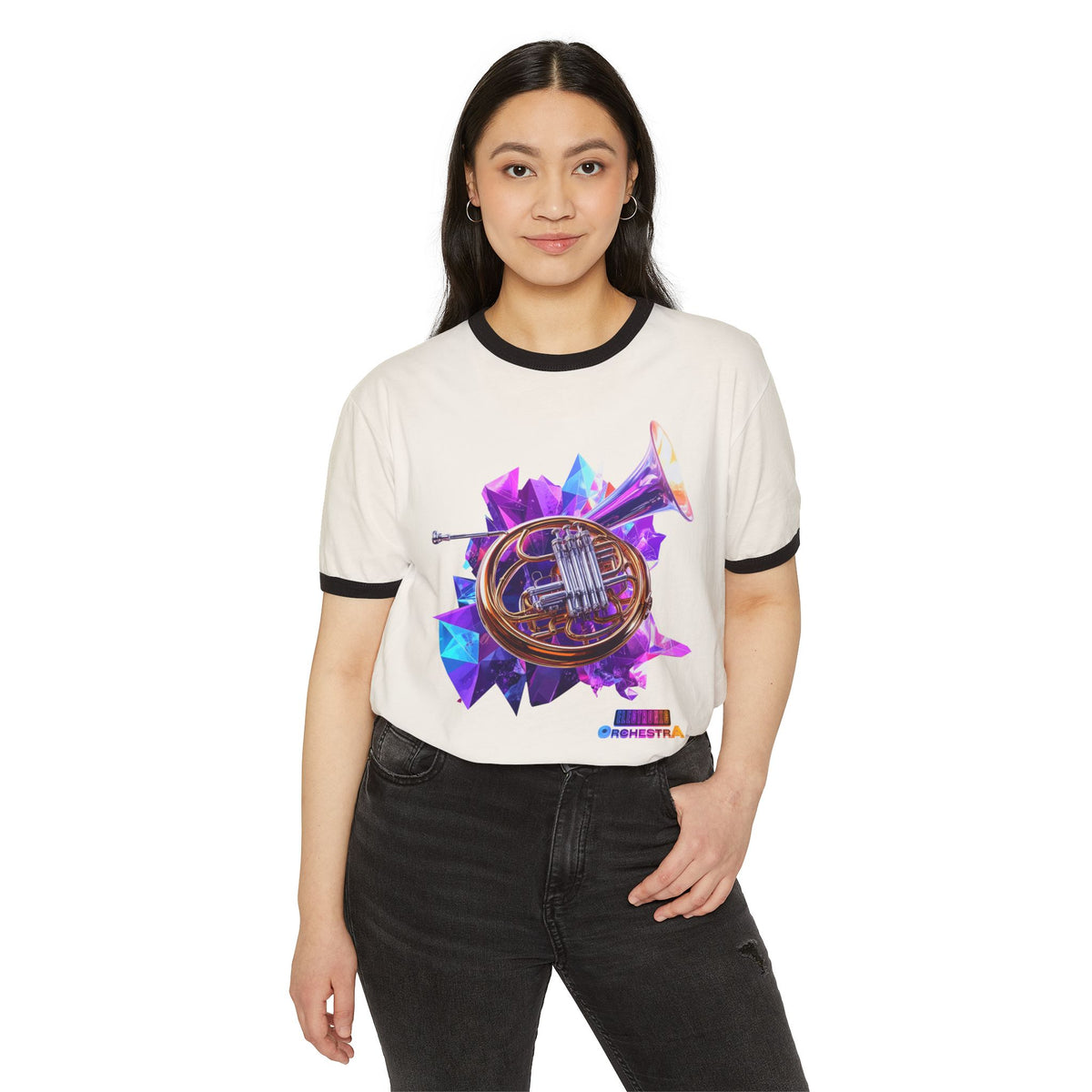 French Horn Ringer T-Shirt — Colorful Orchestra Music Tee