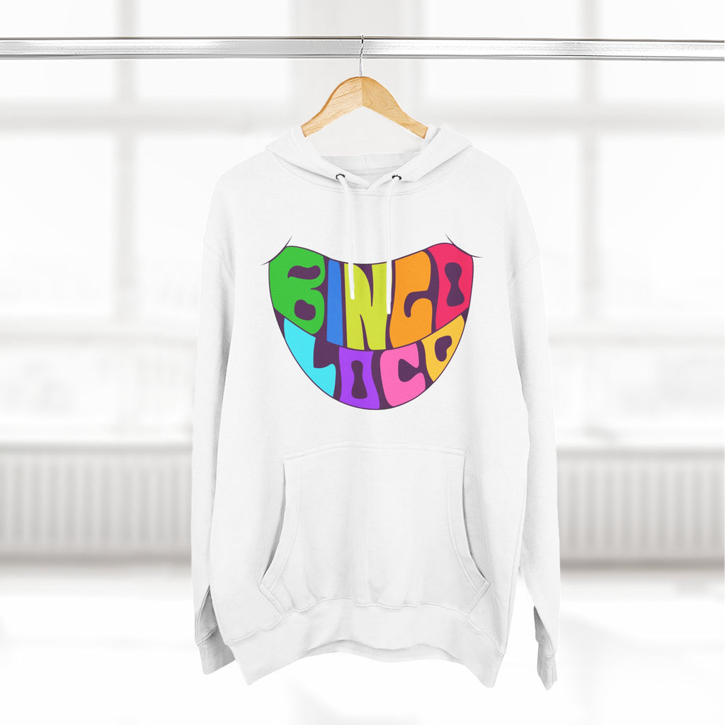 Colorful 70s Rainbow Circle Fleece Hoodie