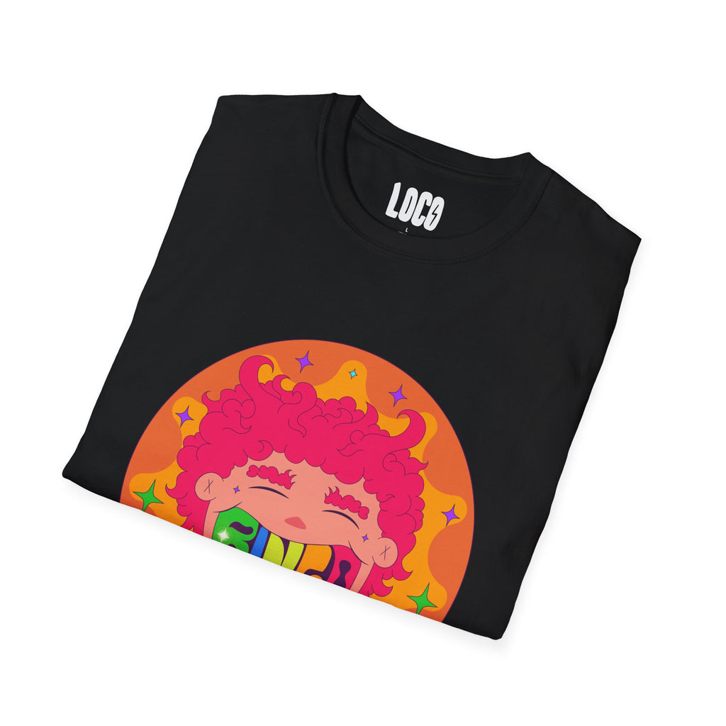 Good Vibes Colorful Peace Sign Graphic T-Shirt