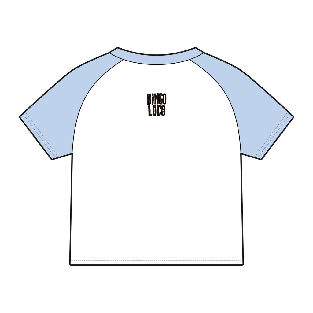 Astronaut DJ Raglan Tee — Colorful Space DJ Graphic Women's Baby Tee
