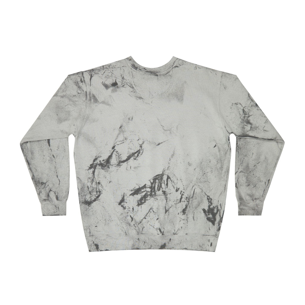 Color Blast Crewneck Sweatshirt — Logo Tie-Dye Design