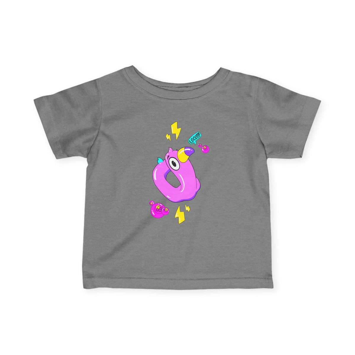 Infant Tee — Playful Pink Monster Graphic Baby Shirt