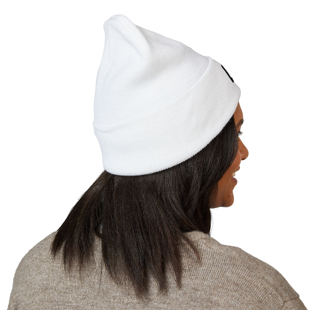 Embroidered 'LOCO' Cuffed Beanie — Classic Knit Winter Hat
