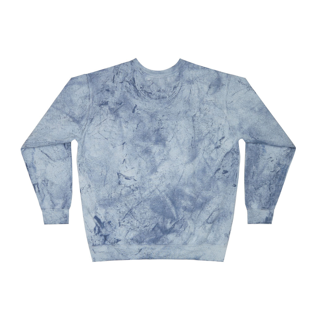 Color Blast Crewneck Sweatshirt — Logo Tie-Dye Design