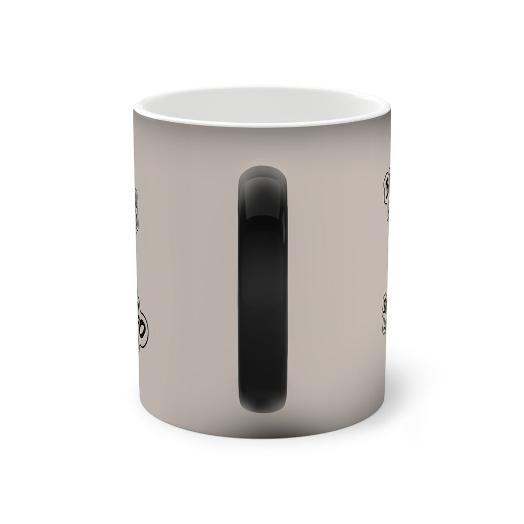 Color-Changing Mug — 'Bingo Loco' Patterned 11oz Heat-Sensitive Coffee Mug