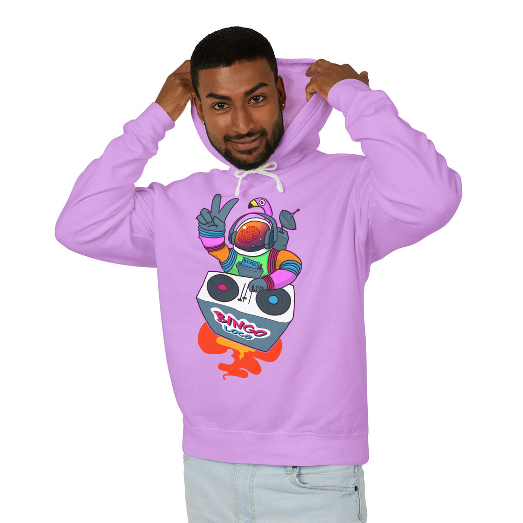Astronaut DJ Hoodie — Colorful Space DJ Graphic Pullover