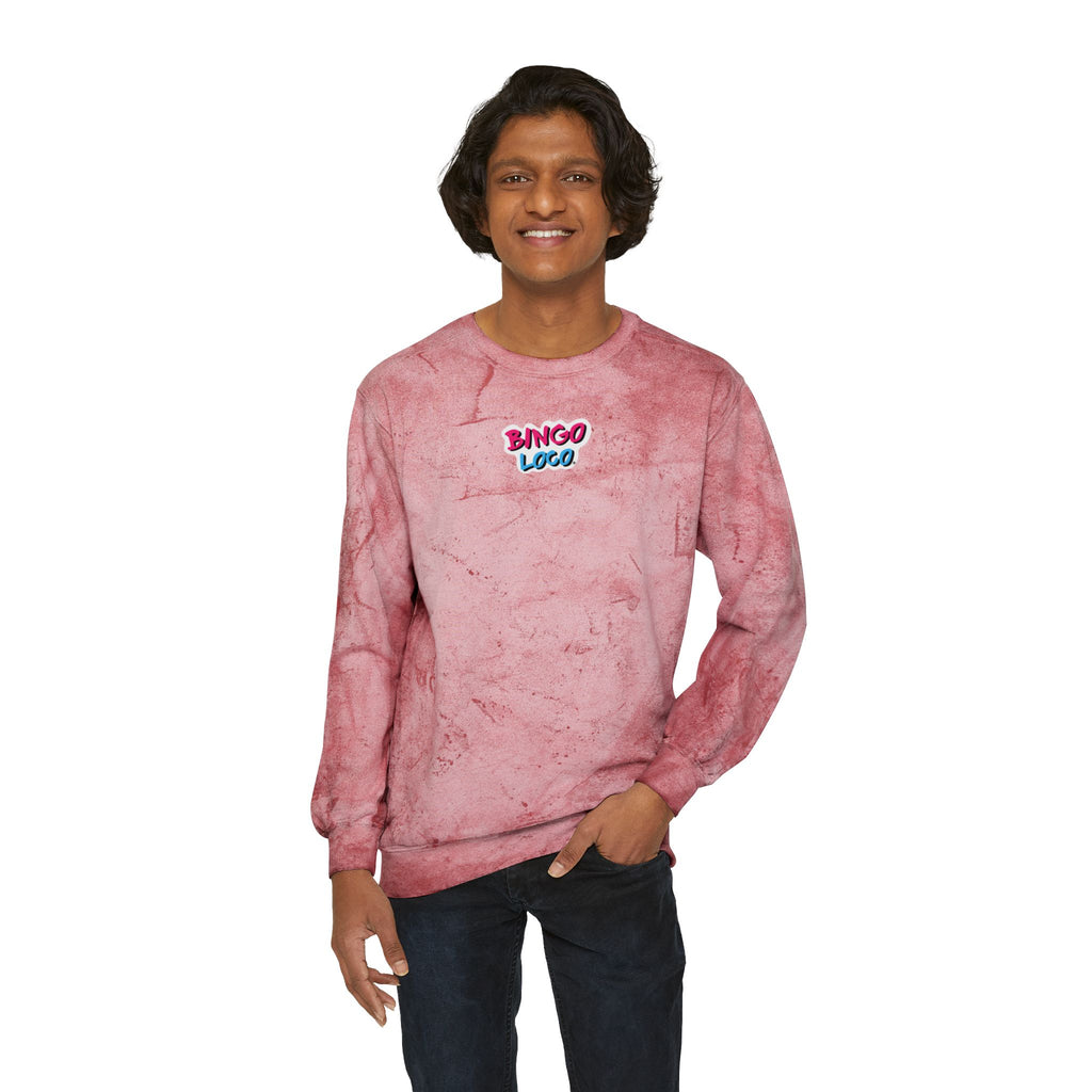 Color Blast Crewneck Sweatshirt — Retro Astronaut DJ Tie-Dye Design