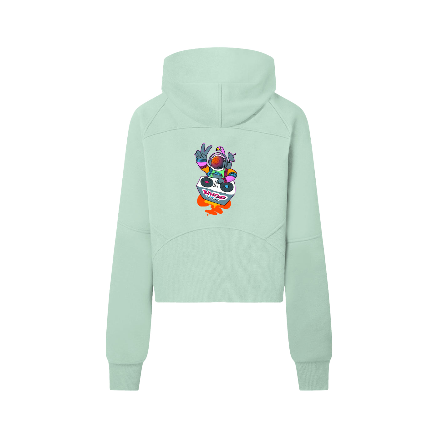 Cropped Half-Zip Hoodie