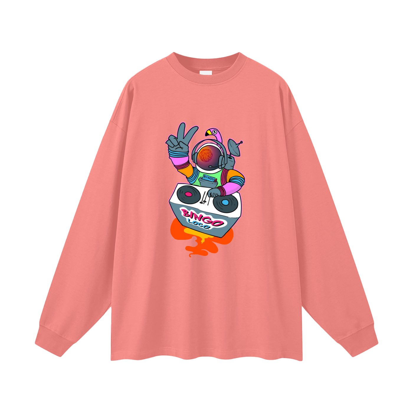 Streetwear Unisex Cotton Long Sleeve Tee