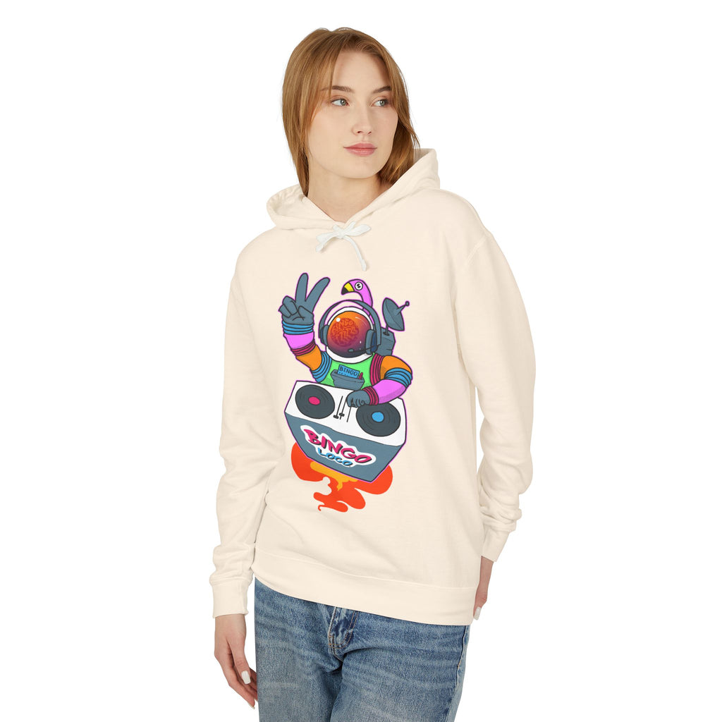 Astronaut DJ Hoodie — Colorful Space DJ Graphic Pullover