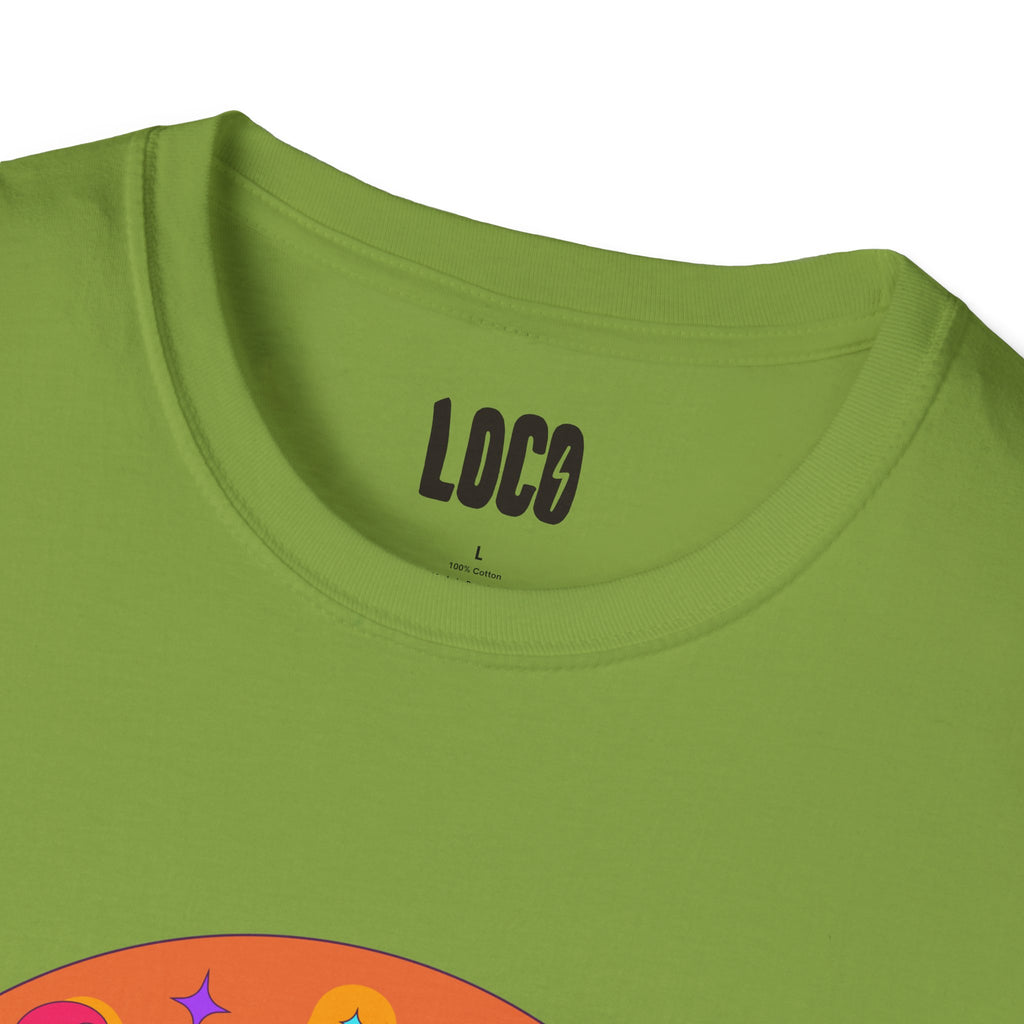 Good Vibes Colorful Peace Sign Graphic T-Shirt