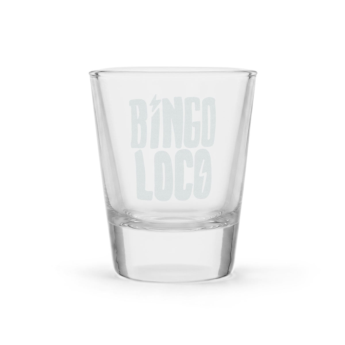 Engraved 'Bingo Loco' 1.5oz Shot Glass