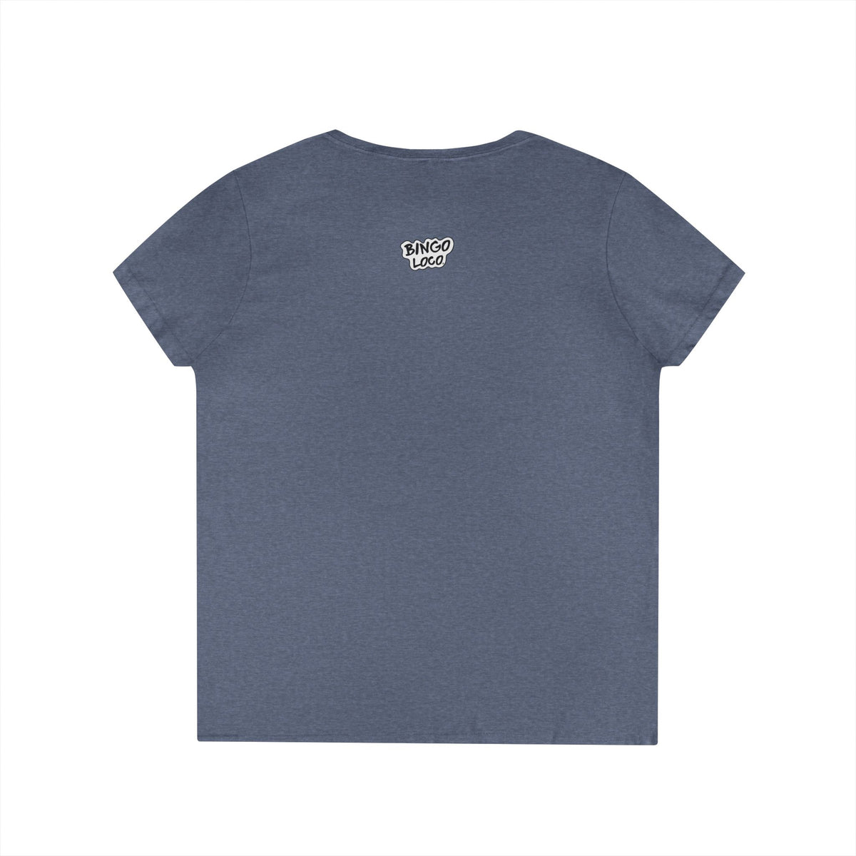 Bingo Loco V-Neck Tee — Retro Lightning Logo Women's T-Shirt
