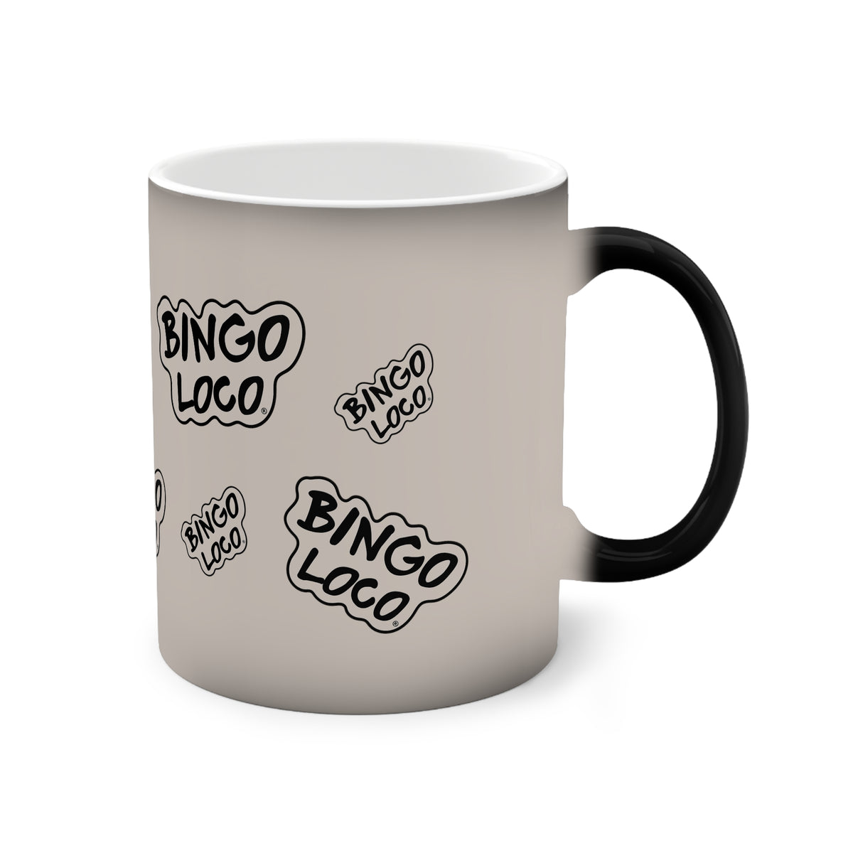 Color-Changing Mug — 'Bingo Loco' Patterned 11oz Heat-Sensitive Coffee Mug