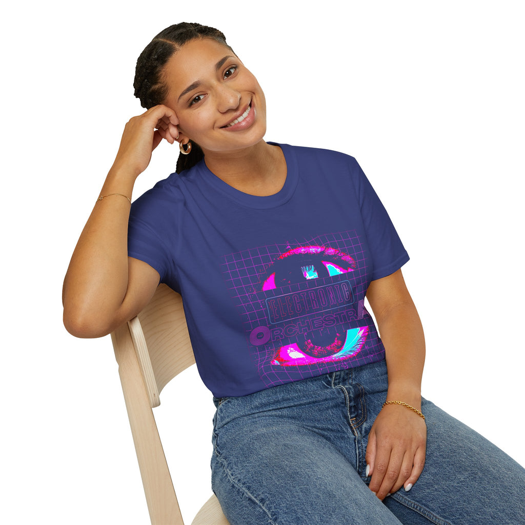Retro Cyber Eye T-Shirt — 'Cultura Orchestra' Vaporwave Graphic Tee