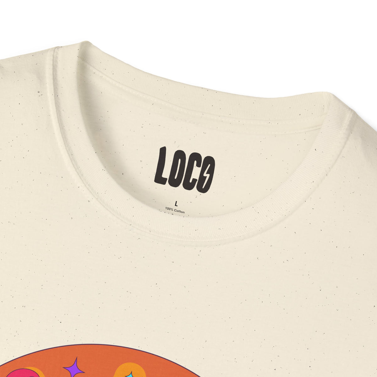 Good Vibes Colorful Peace Sign Graphic T-Shirt
