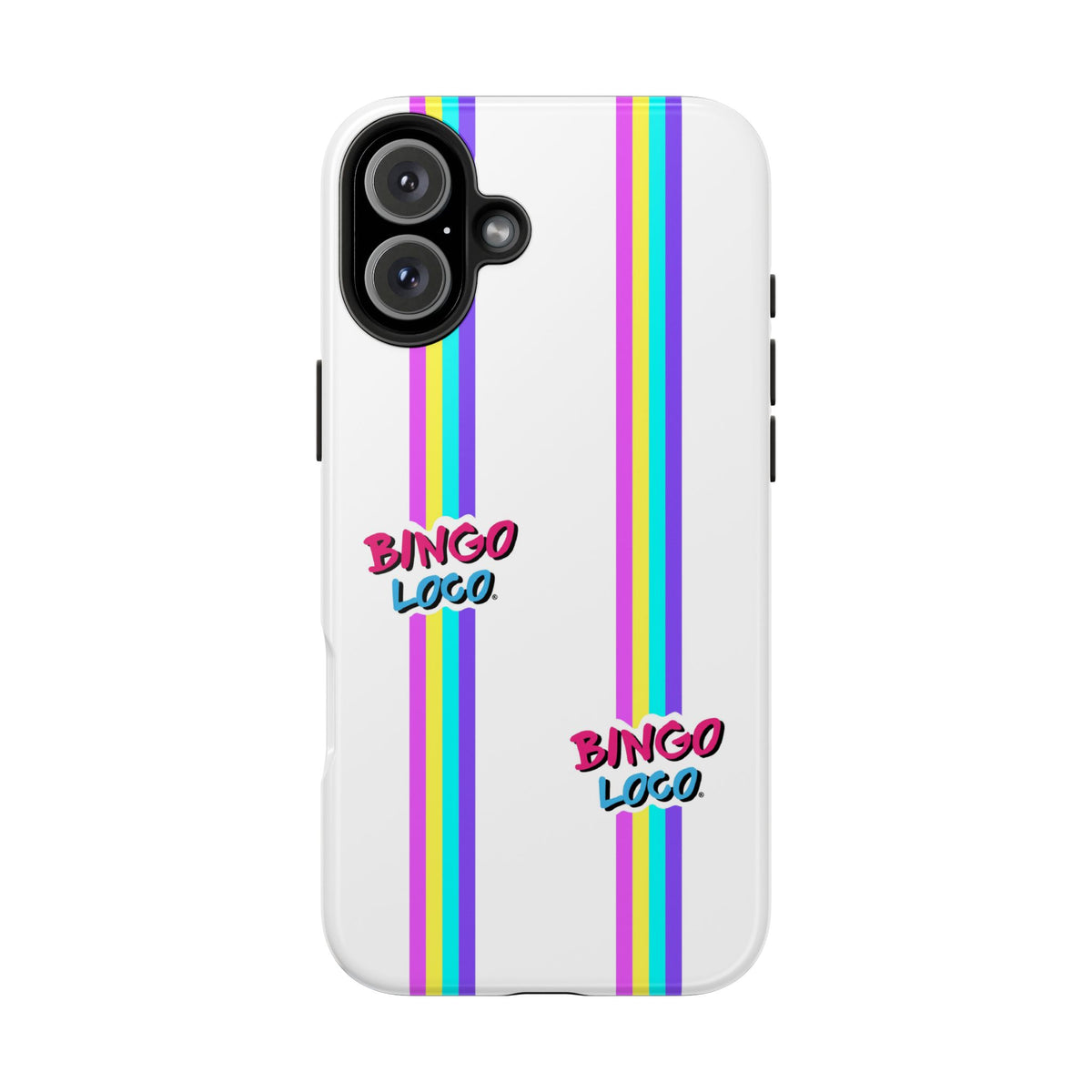 Bingo Loco Rainbow Stripes Tough Phone Case