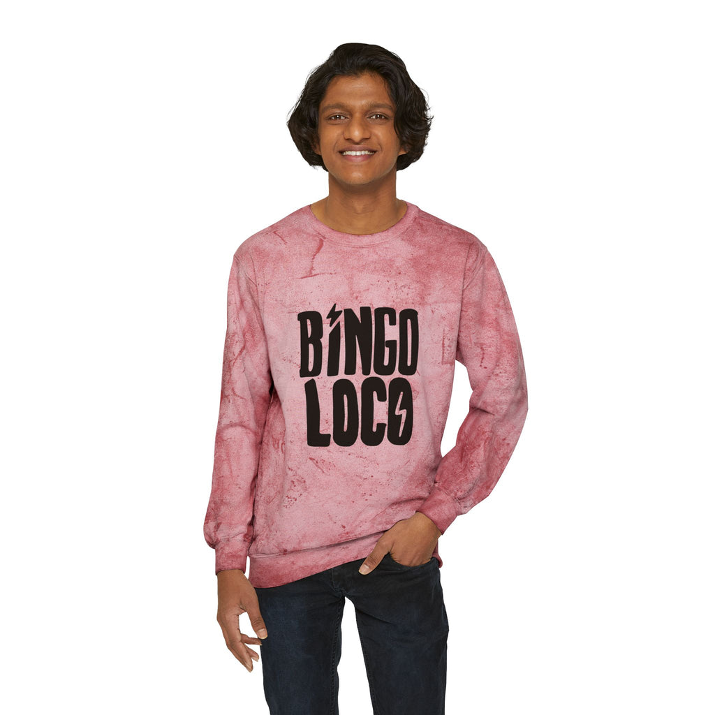 Color Blast Crewneck Sweatshirt — Logo Tie-Dye Design