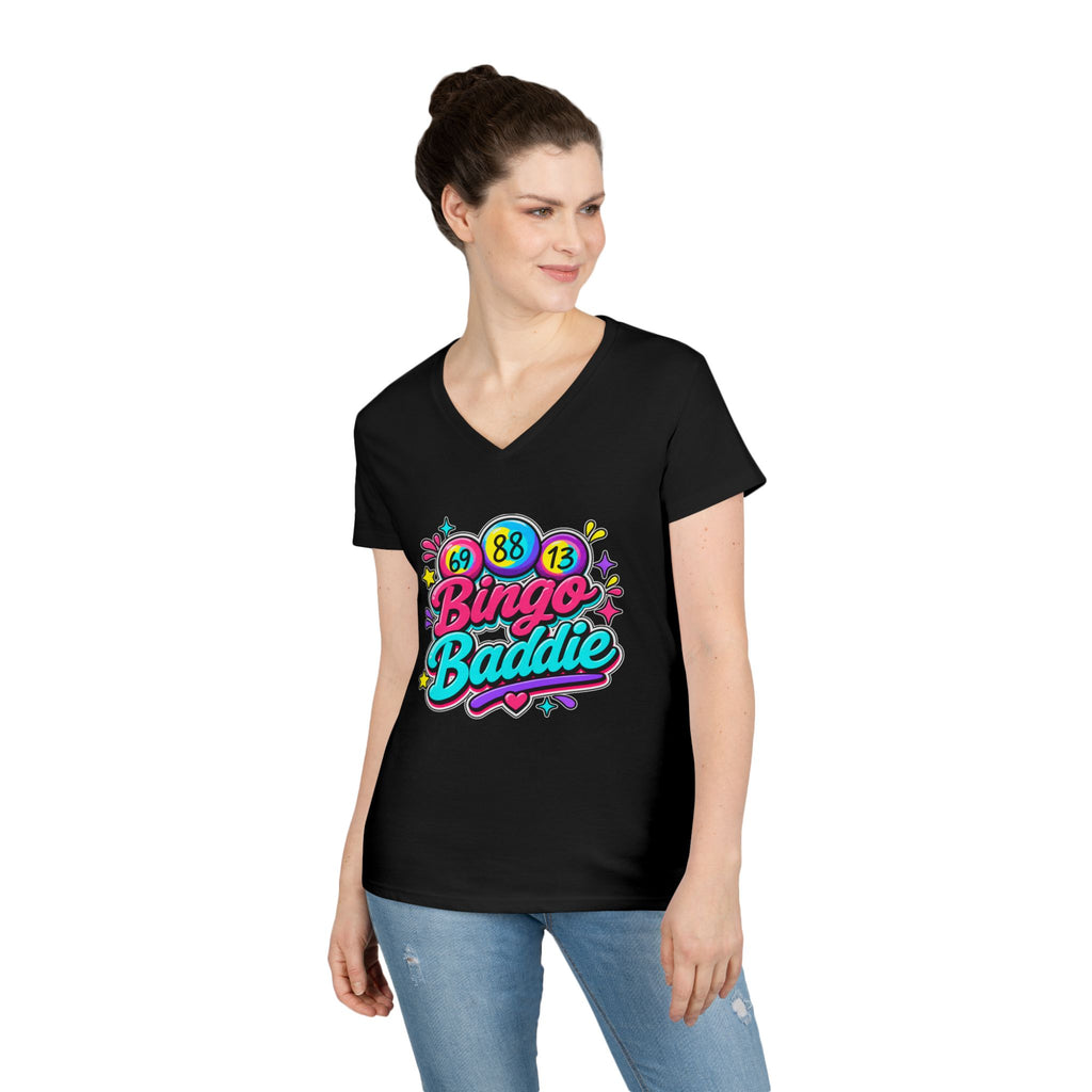 Bingo Baddie Ladies' V-Neck T-Shirt