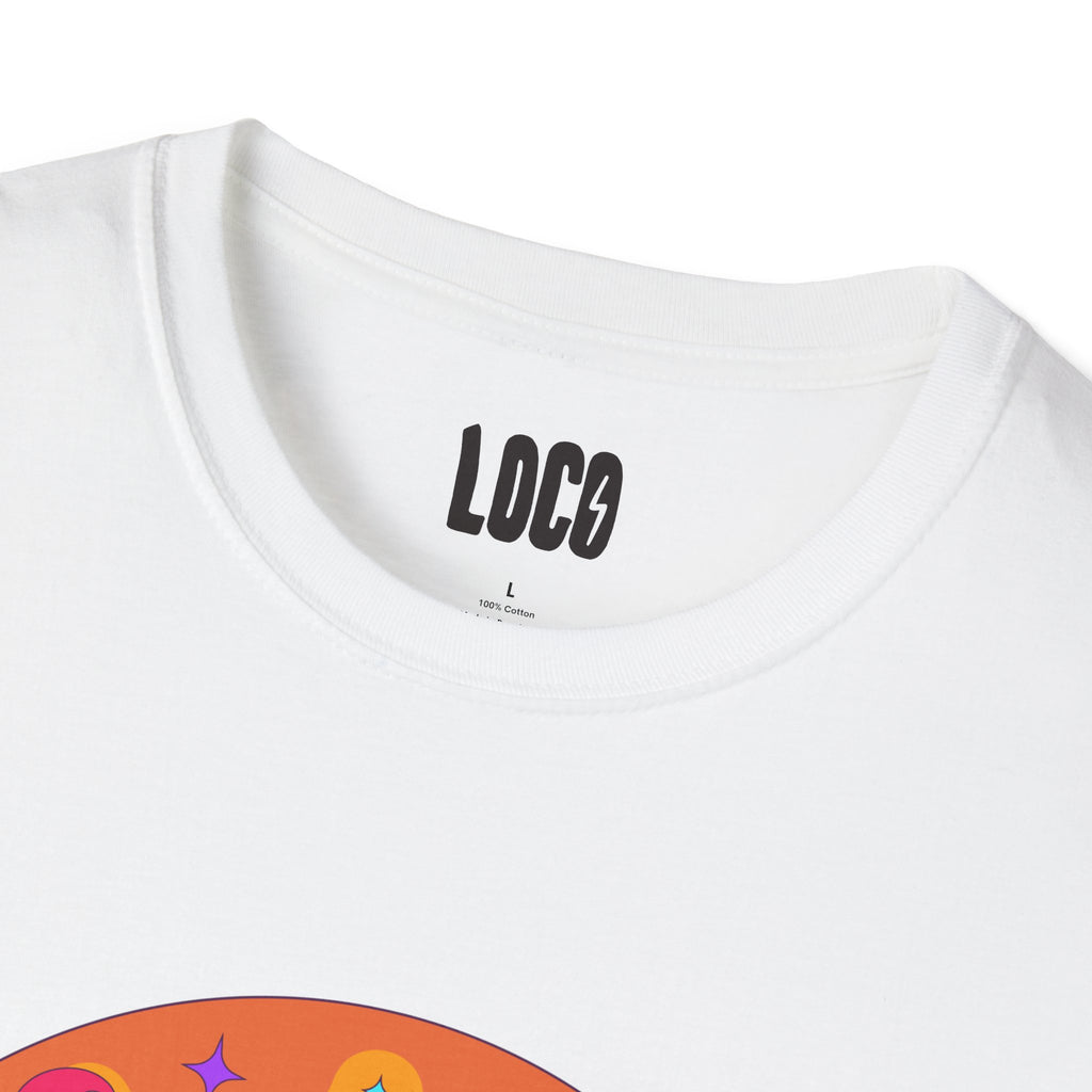 Good Vibes Colorful Peace Sign Graphic T-Shirt