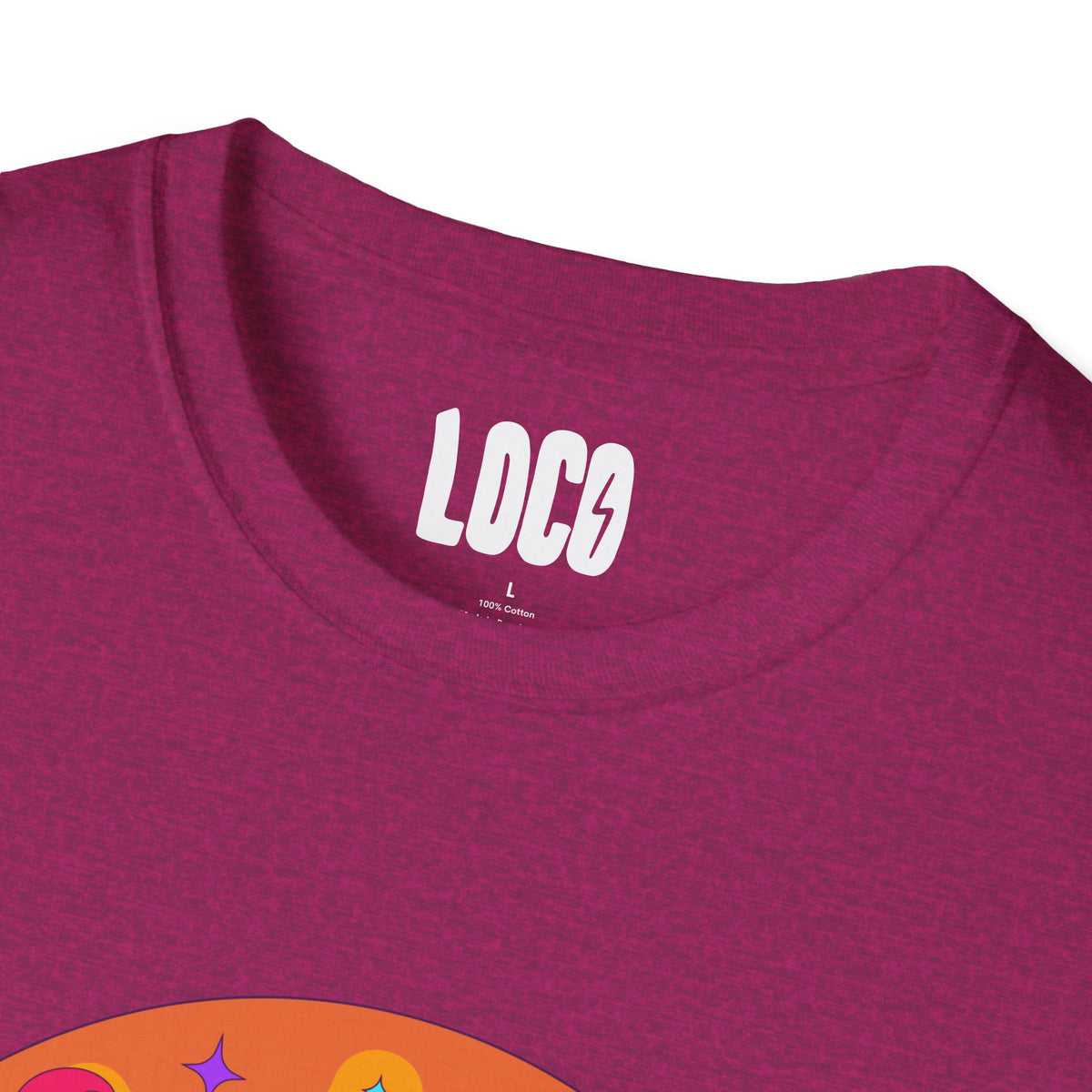 Good Vibes Colorful Peace Sign Graphic T-Shirt