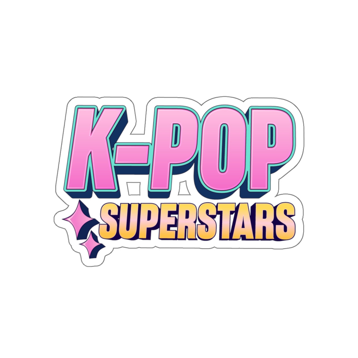 K-Pop Superstars Die-Cut Sticker