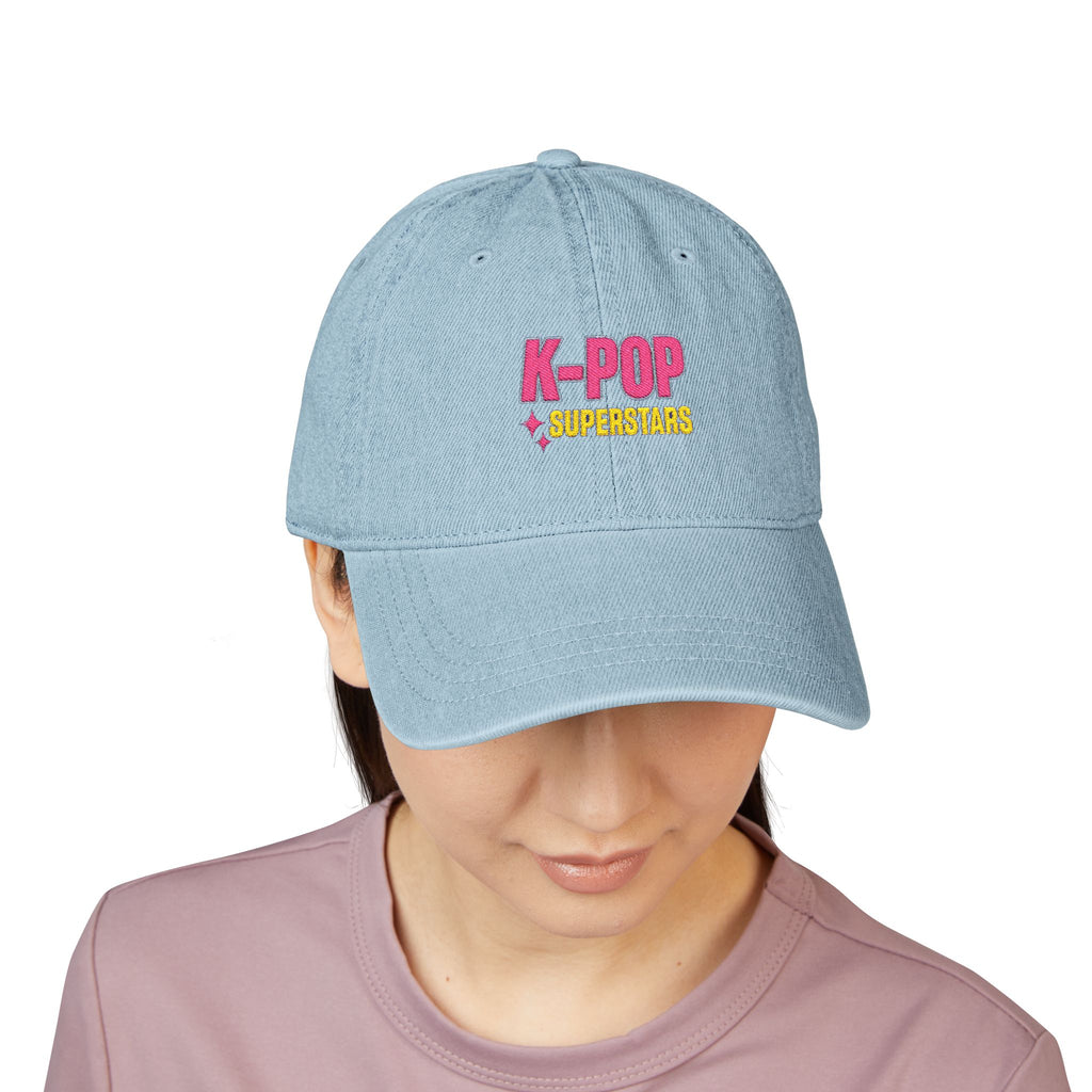 K-POP Superstars Embroidered Denim Hat