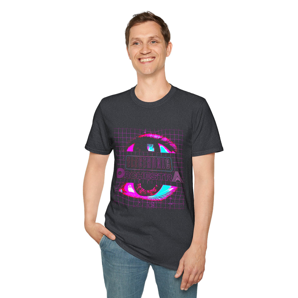 Retro Cyber Eye T-Shirt — 'Cultura Orchestra' Vaporwave Graphic Tee