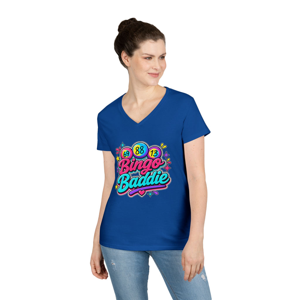 Bingo Baddie Ladies' V-Neck T-Shirt