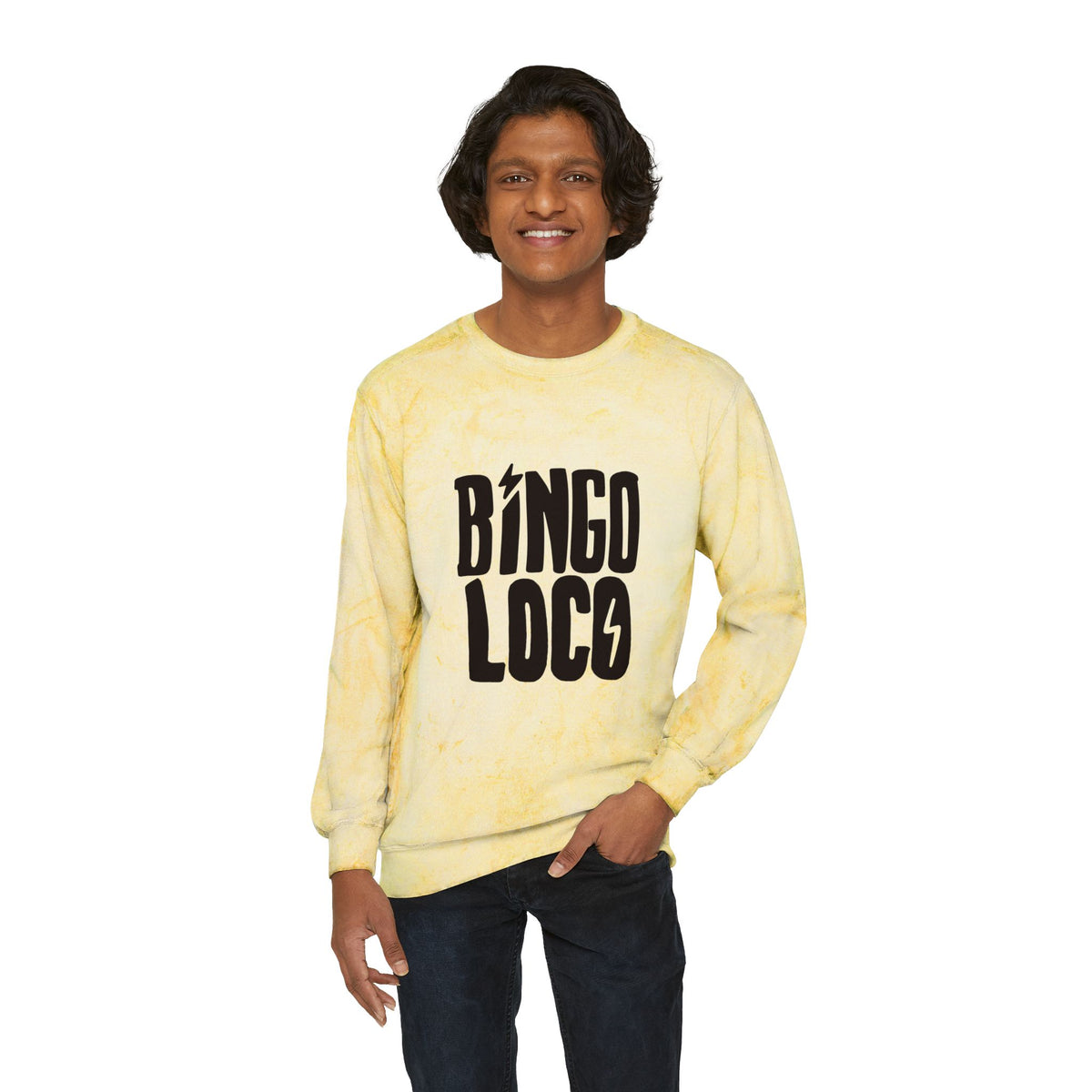 Color Blast Crewneck Sweatshirt — Logo Tie-Dye Design