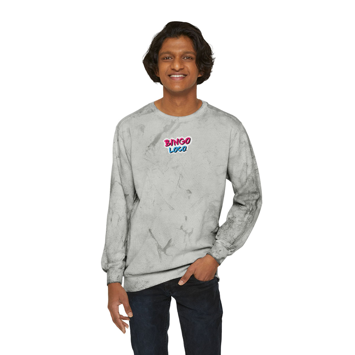 Color Blast Crewneck Sweatshirt — Rocket Tie-Dye Design