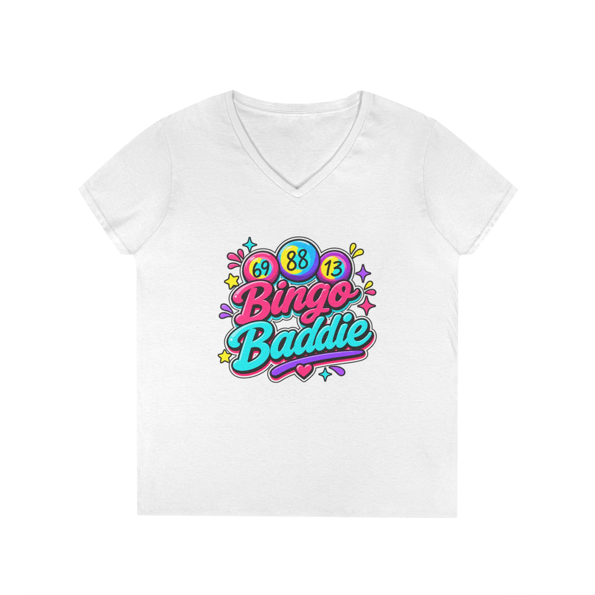 Bingo Baddie Ladies' V-Neck T-Shirt